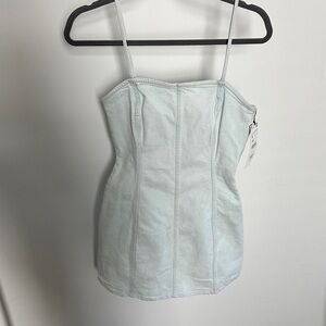 Zara Light Blue Denim Dress